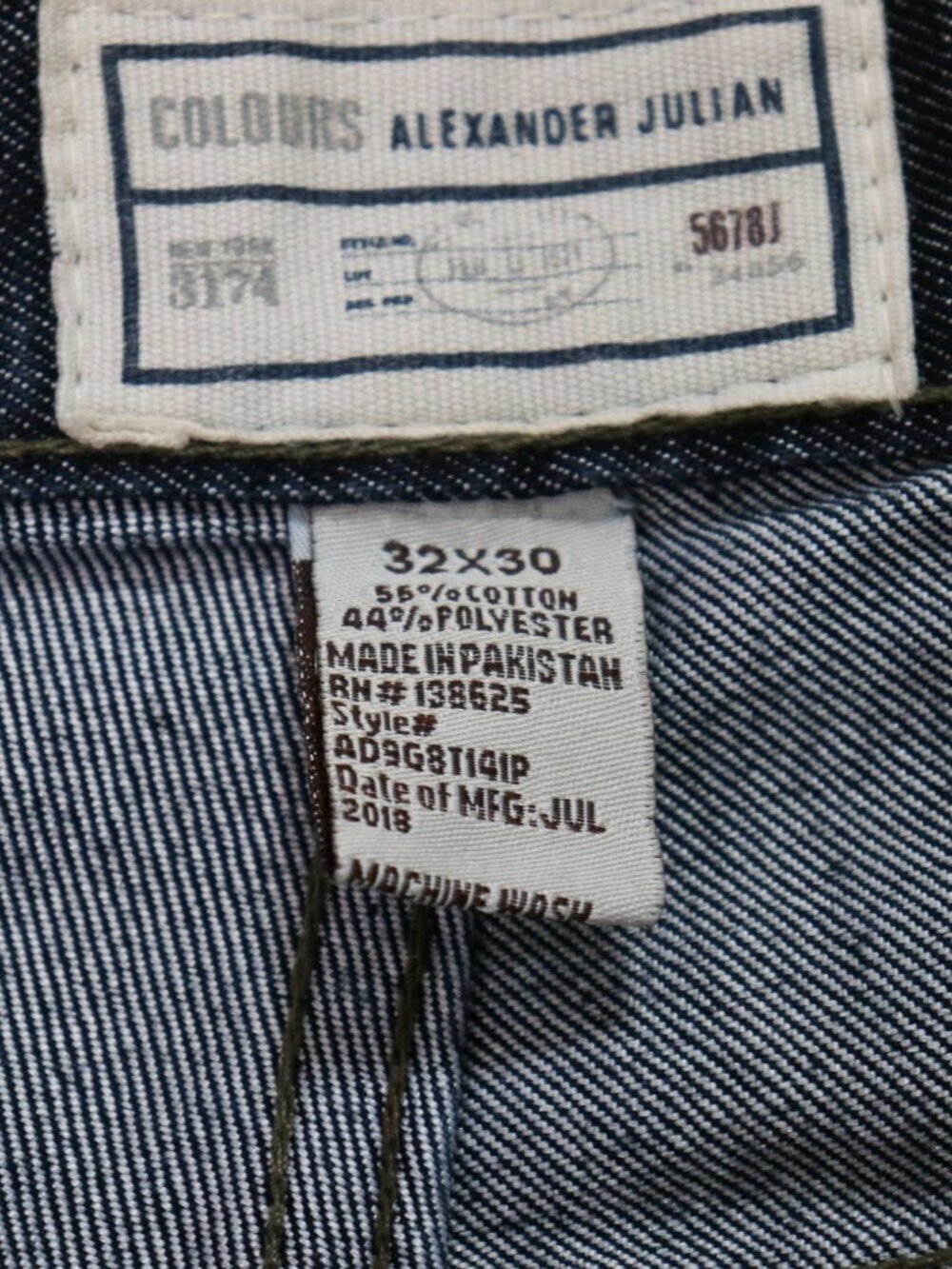 Colours Alexander Julian Mens Jeans 32x*30 Medium Wash Relaxed Straight Denim - Picture 2 of 12